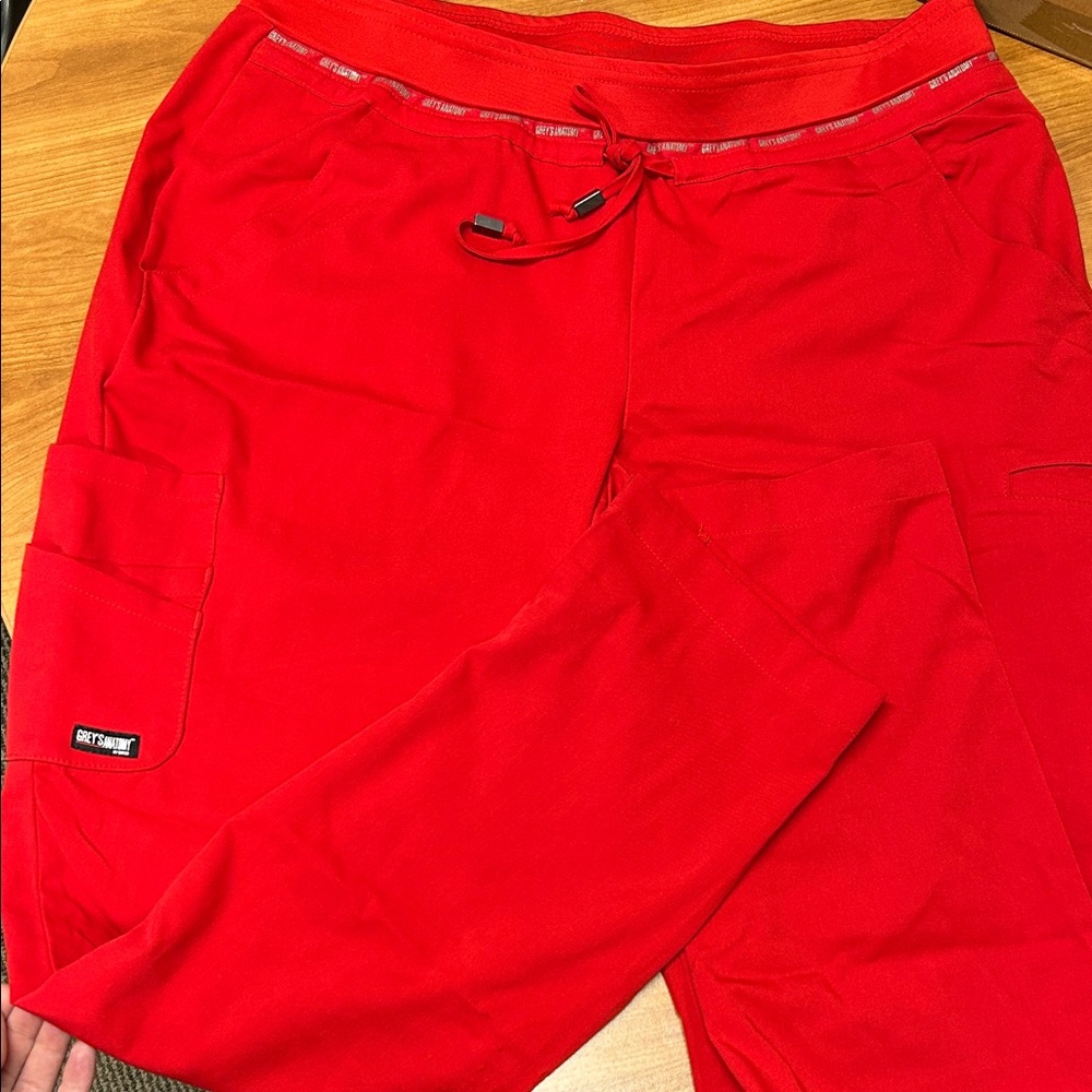 Grey's Anatomy Red Women's Pants